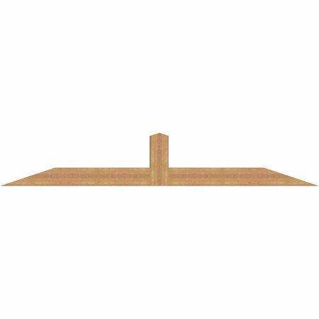 Ekena Millwork Portland Smooth Timber Gable Bracket, Western Red Cedar, 96"W x 16"H x 5 1/2"D x 5 1/2"F, 4/12 Pitch GBW096X16X0606POR00SWR